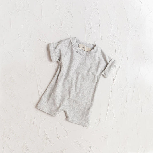 Baby Rompers Summer Solid Boy One piece Short Sleeve New Born Cotton Clothes Baby Girl Bodysuit Onesies Newborn Baby Clothes - Clothesfassion.store