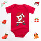 Baby's Merry Christmas Santa Bodysuit Cute New Year Clothes for Boy and Girl Red Jumpsuit Infant Short Sleeve Playsuit Outfit - Clothesfassion.store