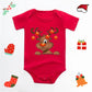Baby's Merry Christmas Santa Bodysuit Cute New Year Clothes for Boy and Girl Red Jumpsuit Infant Short Sleeve Playsuit Outfit - Clothesfassion.store