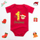 Baby's Merry Christmas Santa Bodysuit Cute New Year Clothes for Boy and Girl Red Jumpsuit Infant Short Sleeve Playsuit Outfit - Clothesfassion.store