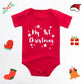 Baby's Merry Christmas Santa Bodysuit Cute New Year Clothes for Boy and Girl Red Jumpsuit Infant Short Sleeve Playsuit Outfit - Clothesfassion.store