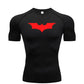 Bat Printed Men's Tight T-Shirt Running Compression Compression T Shirt Gym Fitness Jogging Short Sleeve Male Casual Shirt Tops - Clothesfassion.store