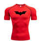Bat Printed Men's Tight T-Shirt Running Compression Compression T Shirt Gym Fitness Jogging Short Sleeve Male Casual Shirt Tops - Clothesfassion.store