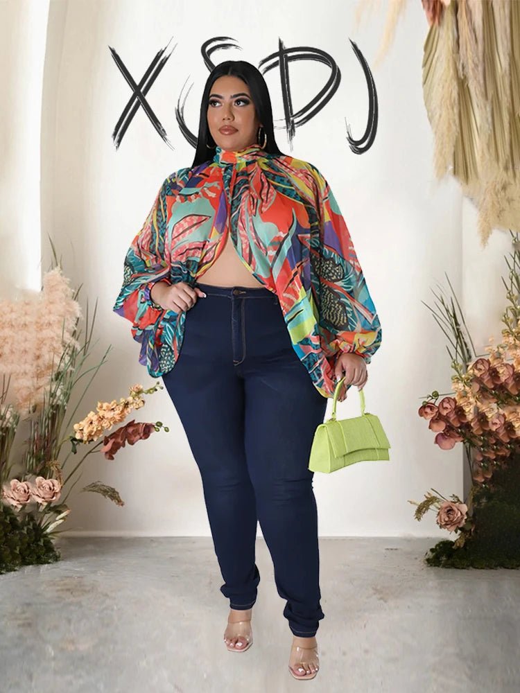 Blouses Extra Large Sizes for Women Summer Elegant and Youthful Woman Blouses Plus Size Chiffon Blouses Wholesale Dropshipping - Clothesfassion.store