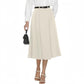 Business - casual Flared A - line Pleated Skirt With Pockets - Clothesfassion.store