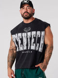 Chaozhou brand hot sales high street American retro washable old vest boys summer ins Chaozhou brand sports pure cotton sleevele - Clothesfassion.store