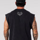 Chaozhou brand hot sales high street American retro washable old vest boys summer ins Chaozhou brand sports pure cotton sleevele - Clothesfassion.store