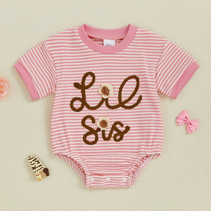 Cute Baby Girls Rompers with Adorable Animal Print and Ruffle Detail Round Neck Short Sleeve Infant Bodysuits Jumpsuits for - Clothesfassion.store