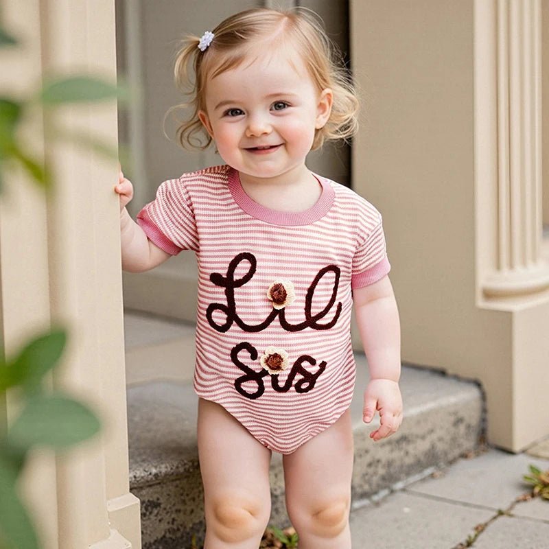 Cute Baby Girls Rompers with Adorable Animal Print and Ruffle Detail Round Neck Short Sleeve Infant Bodysuits Jumpsuits for - Clothesfassion.store