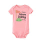 Daddy 's Future Golfing Buddy Print Baby Bodysuit Toddler Funny Newborn Rompers Summer Short Sleeve Clothes Infant Shower Gifts - Clothesfassion.store