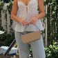 Elegant Lace Trimmed V - Neck Sleeveless Blouse with Adjustable Straps for Casual Wear or Evening Outfits - Clothesfassion.store