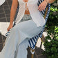 Elegant Lace Trimmed V - Neck Sleeveless Blouse with Adjustable Straps for Casual Wear or Evening Outfits - Clothesfassion.store