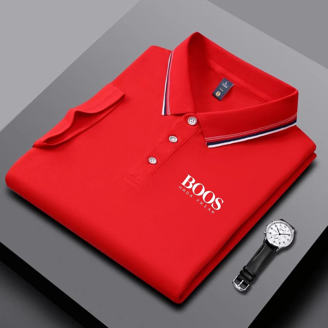 Embroidered New Men's Business Casual Short Sleeved Polo Shirt, Fashionable, Breathable, Comfortable and Versatile Top - Clothesfassion.store