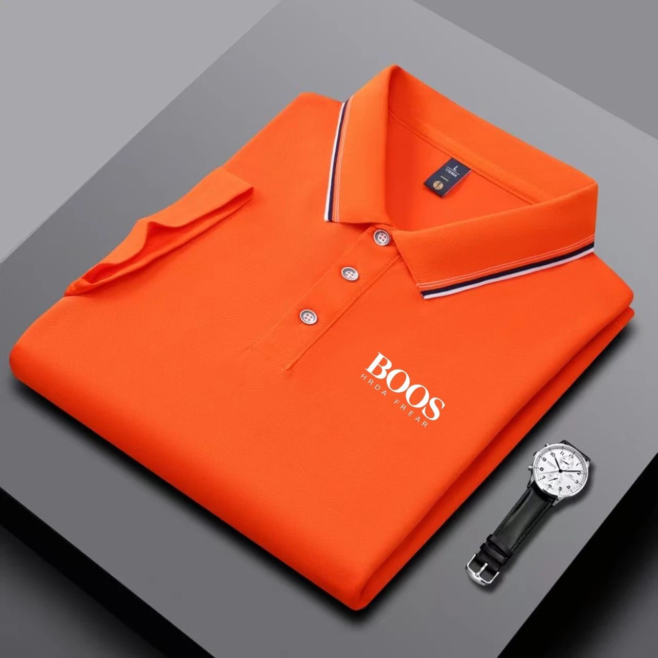 Embroidered New Men's Business Casual Short Sleeved Polo Shirt, Fashionable, Breathable, Comfortable and Versatile Top - Clothesfassion.store