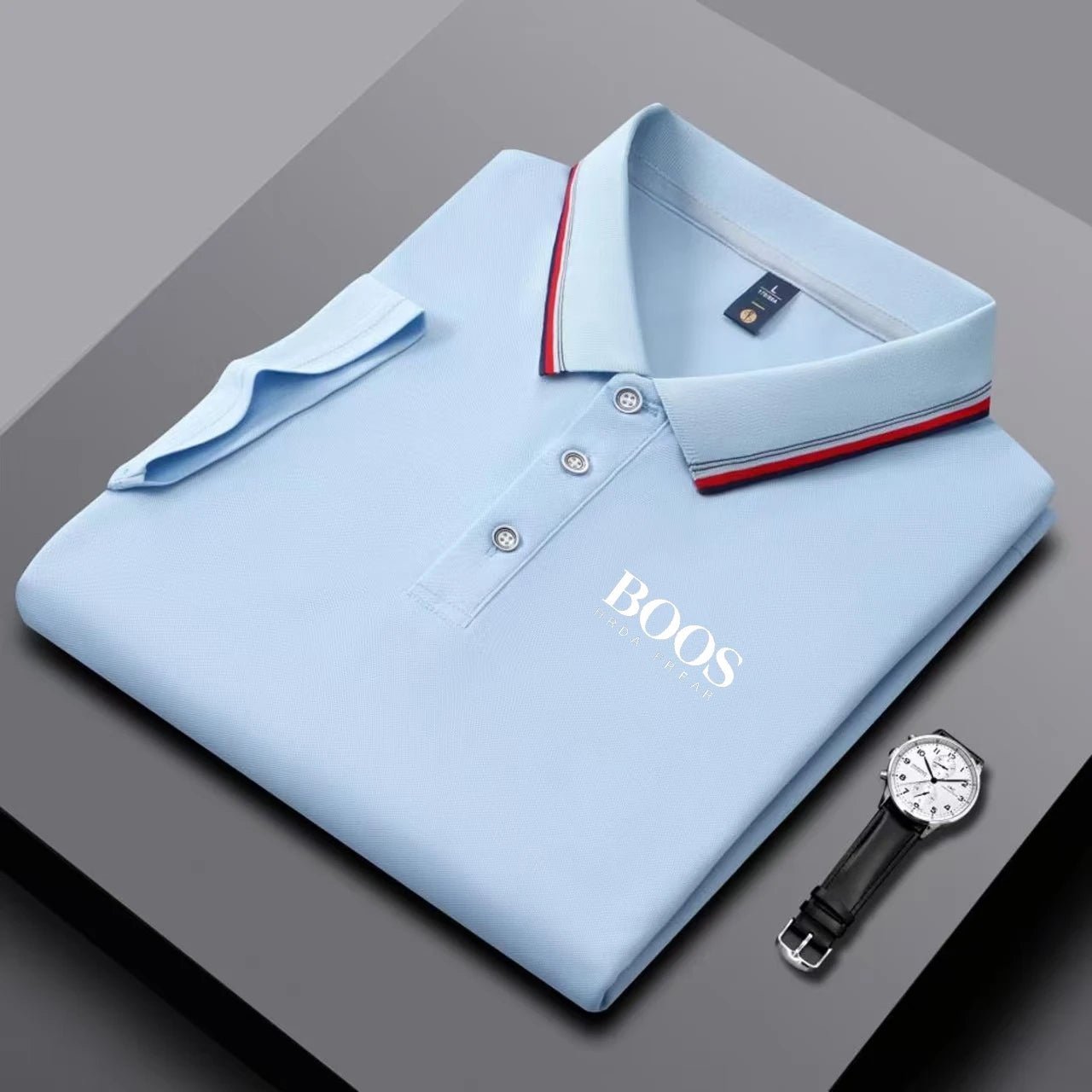 Embroidered New Men's Business Casual Short Sleeved Polo Shirt, Fashionable, Breathable, Comfortable and Versatile Top - Clothesfassion.store