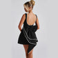 Fashion Big - Bowed Pearls Backless Dress Summer Slim Sleeveless A - line Dresses For Party Evening Women's Clothing - Clothesfassion.store