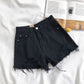 Fashion Casual Tassel Ripped Shorts Women 2026 Summer High Waist Denim Jeans Y2K Hot Pants Streetwear Korean Blue Cowboy Shorts - Clothesfassion.store
