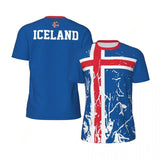 Fashion Iceland T-shirt For Men Clothes Loose Short Sleeve Summer Sports Fitness Tee Shirt Cool 3D Printed Football T Shirts - Clothesfassion.store