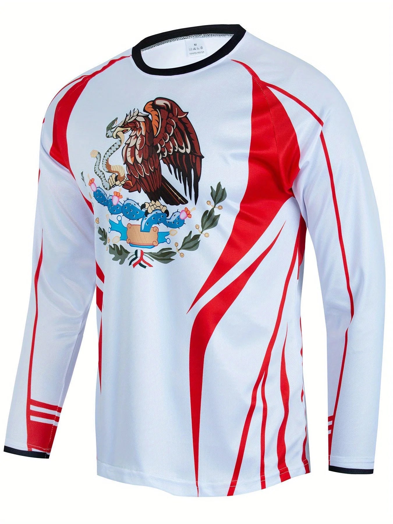 Fashion Mexican Flag T-Shirts Mexico 3D Print Men Woman Long Sleeve T Shirt Streetwear Oversized Harajuku Kids Tees Top Clothing - Clothesfassion.store