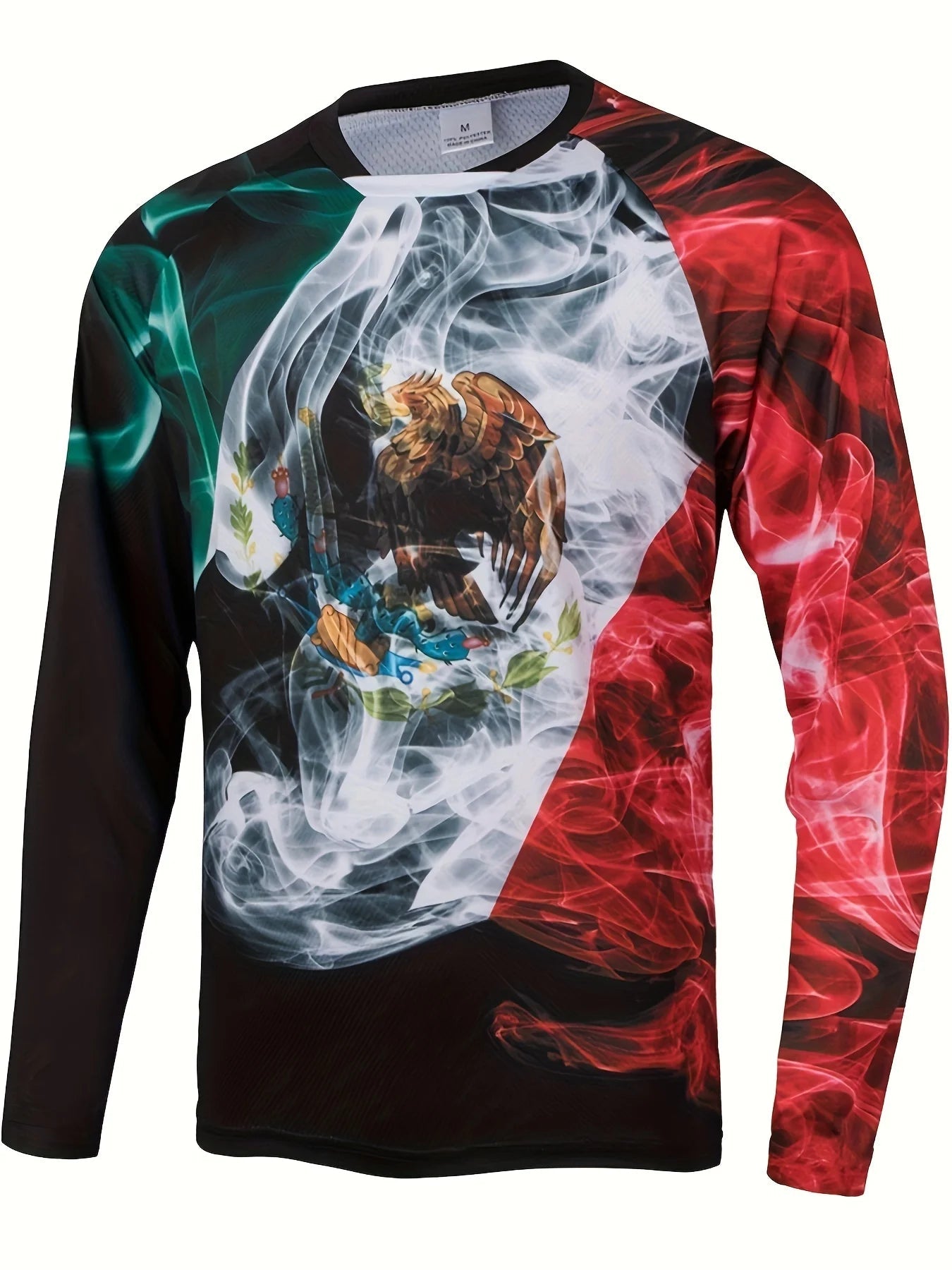 Fashion Mexican Flag T-Shirts Mexico 3D Print Men Woman Long Sleeve T Shirt Streetwear Oversized Harajuku Kids Tees Top Clothing - Clothesfassion.store