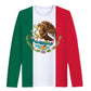Fashion Mexican Flag T-Shirts Mexico 3D Print Men Woman Long Sleeve T Shirt Streetwear Oversized Harajuku Kids Tees Top Clothing - Clothesfassion.store