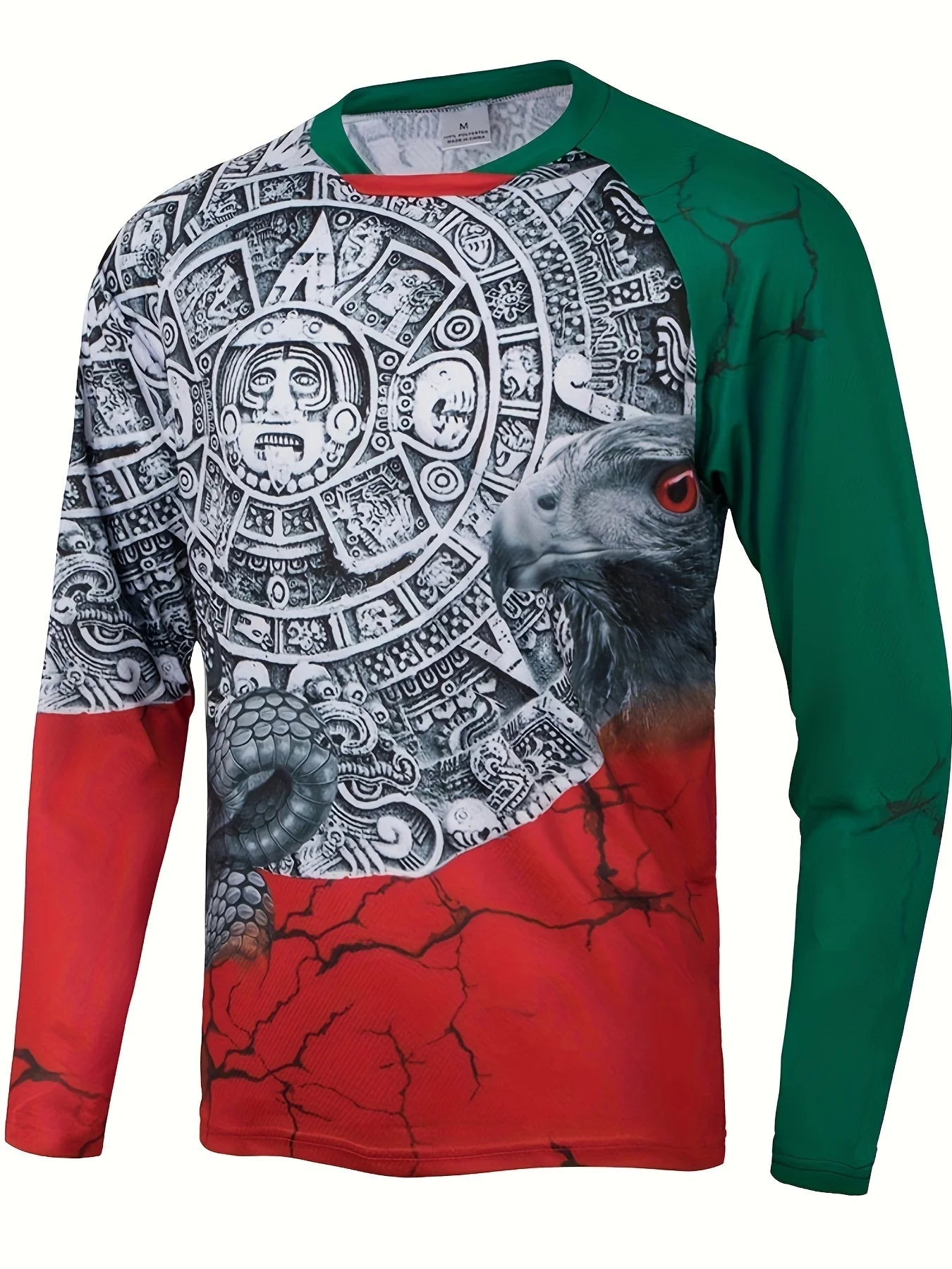 Fashion Mexican Flag T-Shirts Mexico 3D Print Men Woman Long Sleeve T Shirt Streetwear Oversized Harajuku Kids Tees Top Clothing - Clothesfassion.store