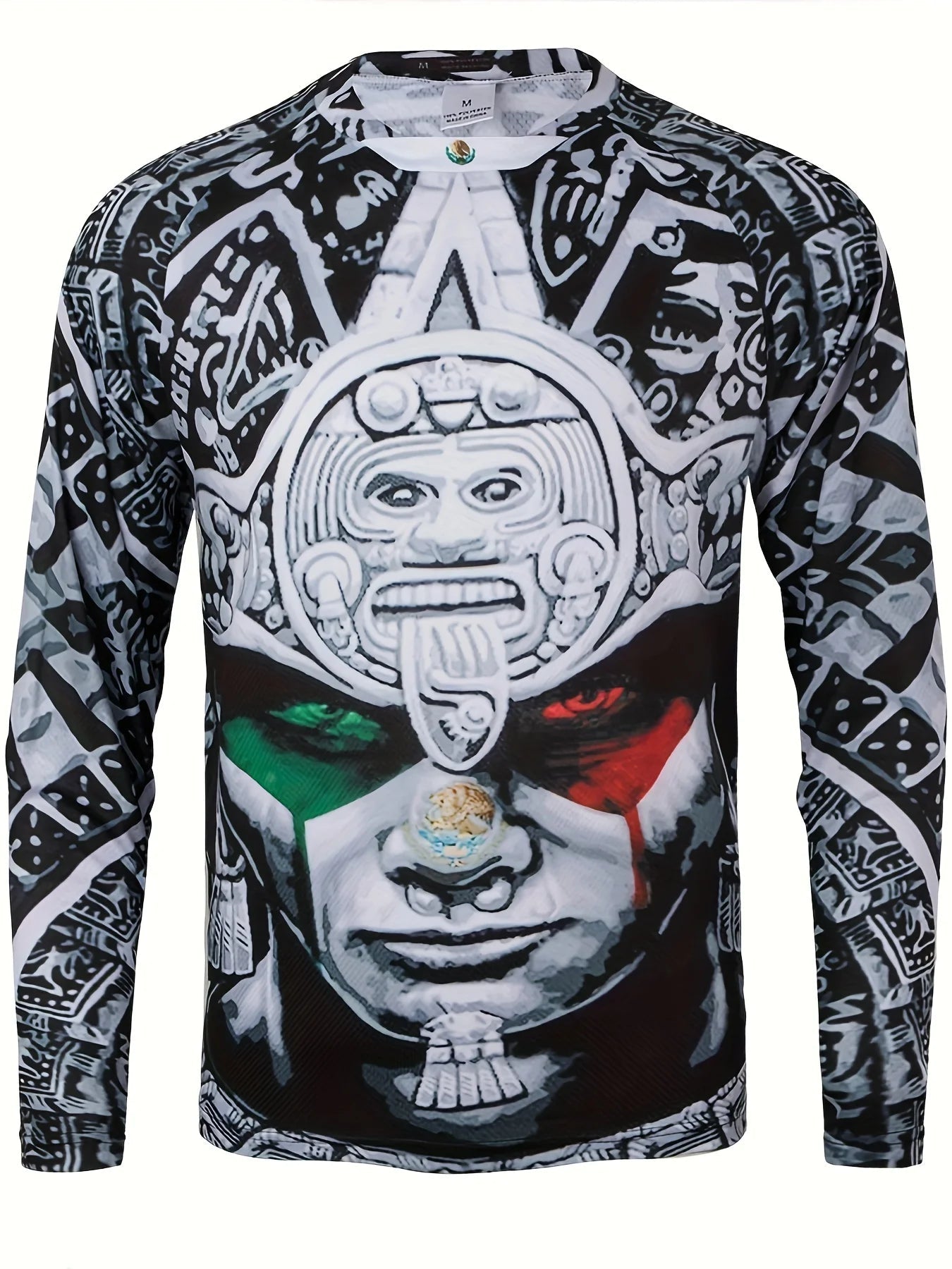 Fashion Mexican Flag T-Shirts Mexico 3D Print Men Woman Long Sleeve T Shirt Streetwear Oversized Harajuku Kids Tees Top Clothing - Clothesfassion.store