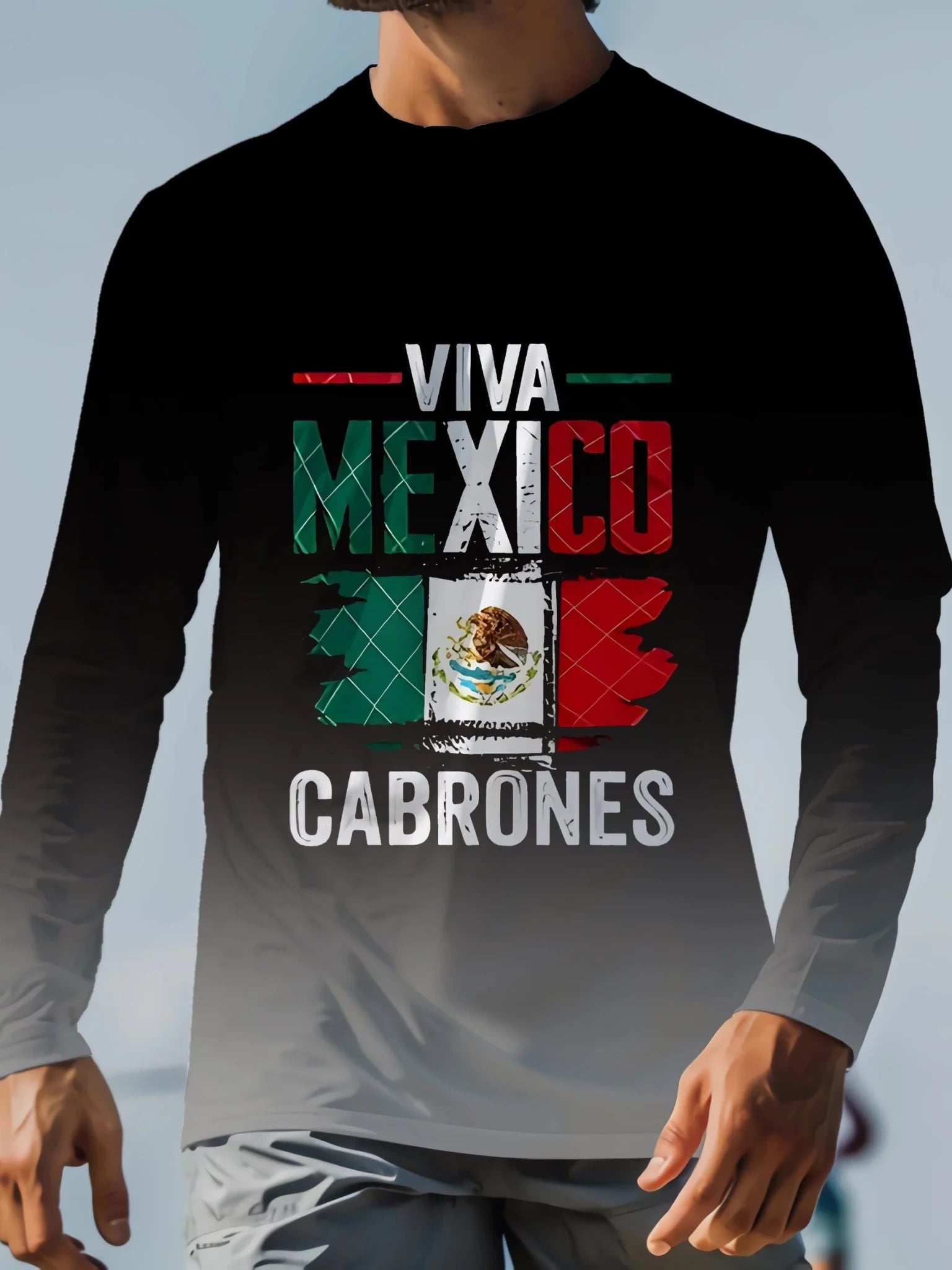 Fashion Mexican Flag T-Shirts Mexico 3D Print Men Woman Long Sleeve T Shirt Streetwear Oversized Harajuku Kids Tees Top Clothing - Clothesfassion.store