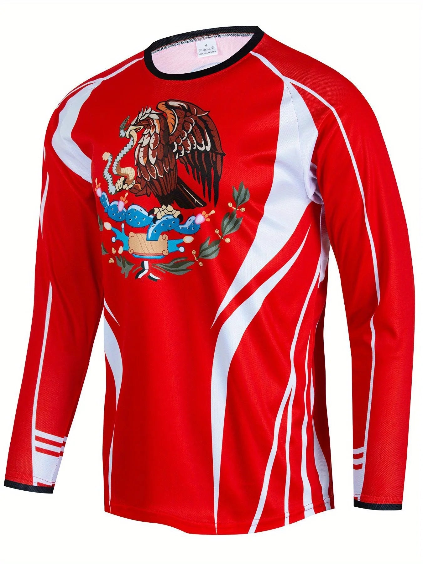 Fashion Mexican Flag T-Shirts Mexico 3D Print Men Woman Long Sleeve T Shirt Streetwear Oversized Harajuku Kids Tees Top Clothing - Clothesfassion.store
