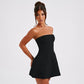 Fashion Tube Dress Summer Solid Color Sasual Backless Slim Short Dresses Party Womens Clothing - Clothesfassion.store