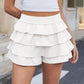 Fisoew Womens Summer Mini Skirts Casual Ruffle Tiered High Waisted Y2K Skorts Yoga Tennis Skirt Built - in Shorts & Pockets - Clothesfassion.store