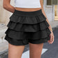 Fisoew Womens Summer Mini Skirts Casual Ruffle Tiered High Waisted Y2K Skorts Yoga Tennis Skirt Built - in Shorts & Pockets - Clothesfassion.store