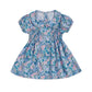 Girls Sleeveless Floral Print Dress Round Neck A - line Summer Dress with Ruffle Hem Casual Party Dress for Kids - Clothesfassion.store