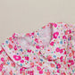 Girls Sleeveless Floral Print Dress Round Neck A - line Summer Dress with Ruffle Hem Casual Party Dress for Kids - Clothesfassion.store