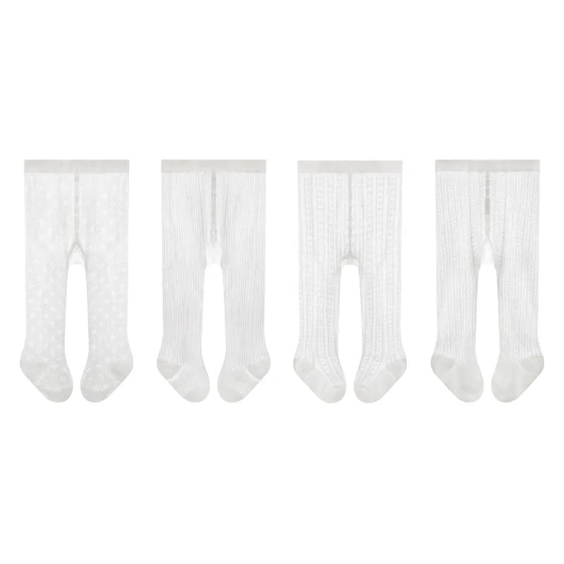 Girls Stocking 2025 Summer New Baby Pantyhose Ultra - thin Mesh Children's White Leggings Baby Mosquito Tights Toddler Pantis - Clothesfassion.store