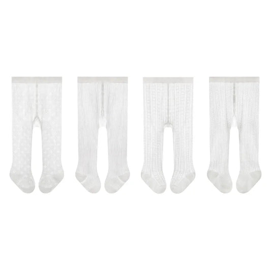 Girls Stocking 2025 Summer New Baby Pantyhose Ultra - thin Mesh Children's White Leggings Baby Mosquito Tights Toddler Pantis - Clothesfassion.store