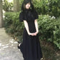 Gothic Y2K Summer Slim Lace Dress Women High Street Vintage Bow Thin Black Dresses Female Fashion Design 2026 Solid Outfits - Clothesfassion.store