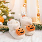 Halloween Pumpkin Baby Booties Stay On Slipper Winter Warm Soft Shoes Newborn Crib Sock Shoes - Clothesfassion.store