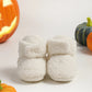 Halloween Pumpkin Baby Booties Stay On Slipper Winter Warm Soft Shoes Newborn Crib Sock Shoes - Clothesfassion.store