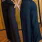 High Waist Solid Color Wide Leg Pants Summer Chic Loose Elegant Metal Flared Pant Office Ladies Straight Holiday Women Trousers - Clothesfassion.store