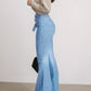 High Waisted Flared Jeans - Women’s Flared Jeans Elastic Wide Leg Jeans, High Waisted Design, Showcasing Perfect Curves. High Quality Fabrics Are Soft, Breathable, And Elastic, Making Them The Bes - Clothesfassion.store