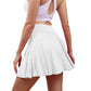 High Waisted Womens Tennis Skirt Shortswith Pockets - Clothesfassion.store