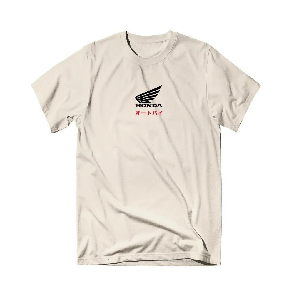 Honda Men's and Women's T-shirt Summer Trendy Brand Tee Honda Offset Short - sleeved Spring and Autumn Motorcycle Cycling Top - Clothesfassion.store