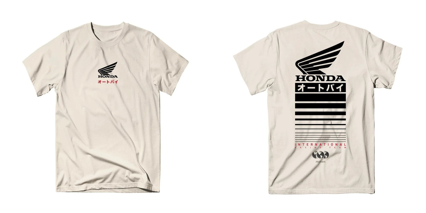 Honda Men's and Women's T-shirt Summer Trendy Brand Tee Honda Offset Short - sleeved Spring and Autumn Motorcycle Cycling Top - Clothesfassion.store