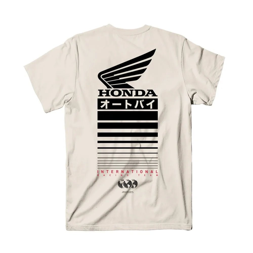 Honda Men's and Women's T-shirt Summer Trendy Brand Tee Honda Offset Short - sleeved Spring and Autumn Motorcycle Cycling Top - Clothesfassion.store