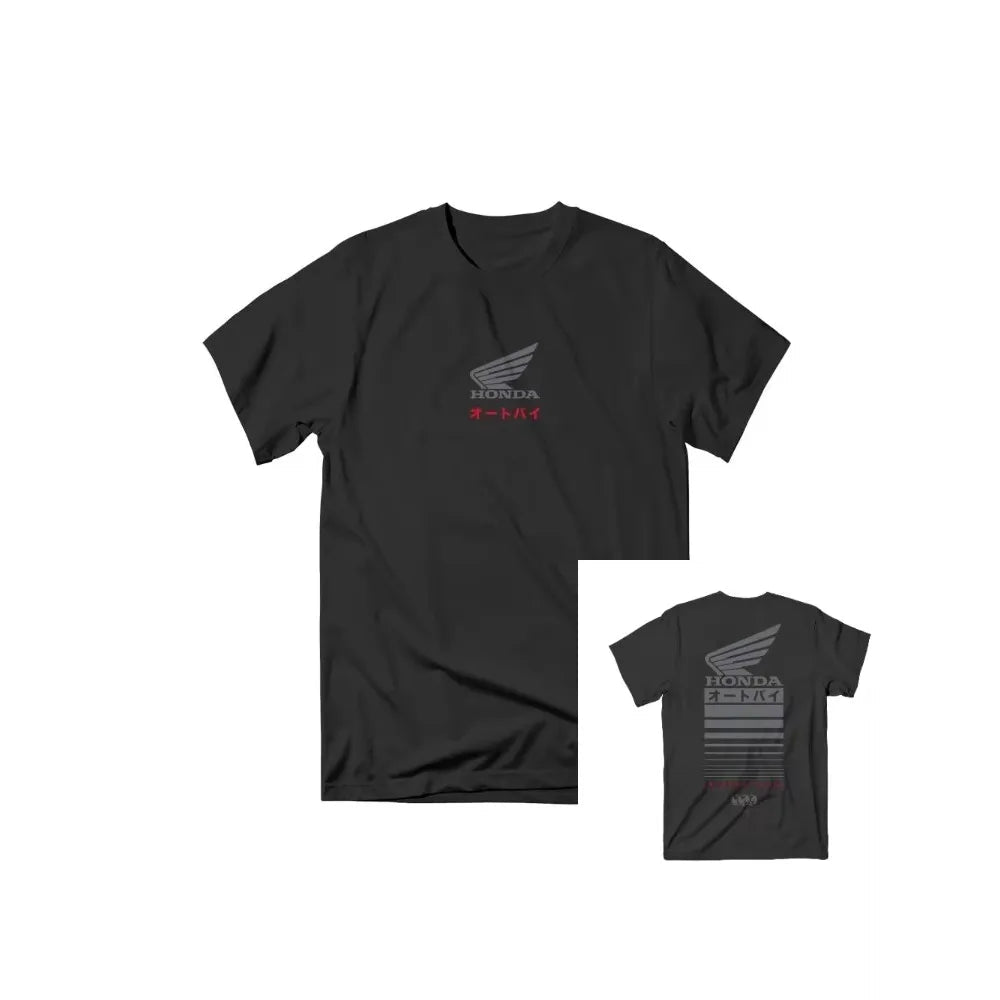 Honda Men's and Women's T-shirt Summer Trendy Brand Tee Honda Offset Short - sleeved Spring and Autumn Motorcycle Cycling Top - Clothesfassion.store