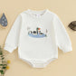 Infant Boys Fall Overalls with Long Sleeves and Crew Neck Featuring Adorable Duck Embroidery on Sweatshirt Style Romper - Clothesfassion.store