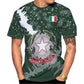 Italy Flag T-Shirts Italian National Emblem Printed Round Neck Short Sleeves Tee Shirts Men Women Kids Clothes Streetwear Tees - Clothesfassion.store