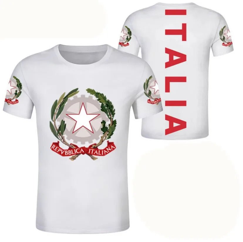 Italy T-Shirts Italian Flag 3D Print Streetwear Men Women Casual Fashion Oversized Short Sleeve T Shirt Male Tees Tops Clothing - Clothesfassion.store