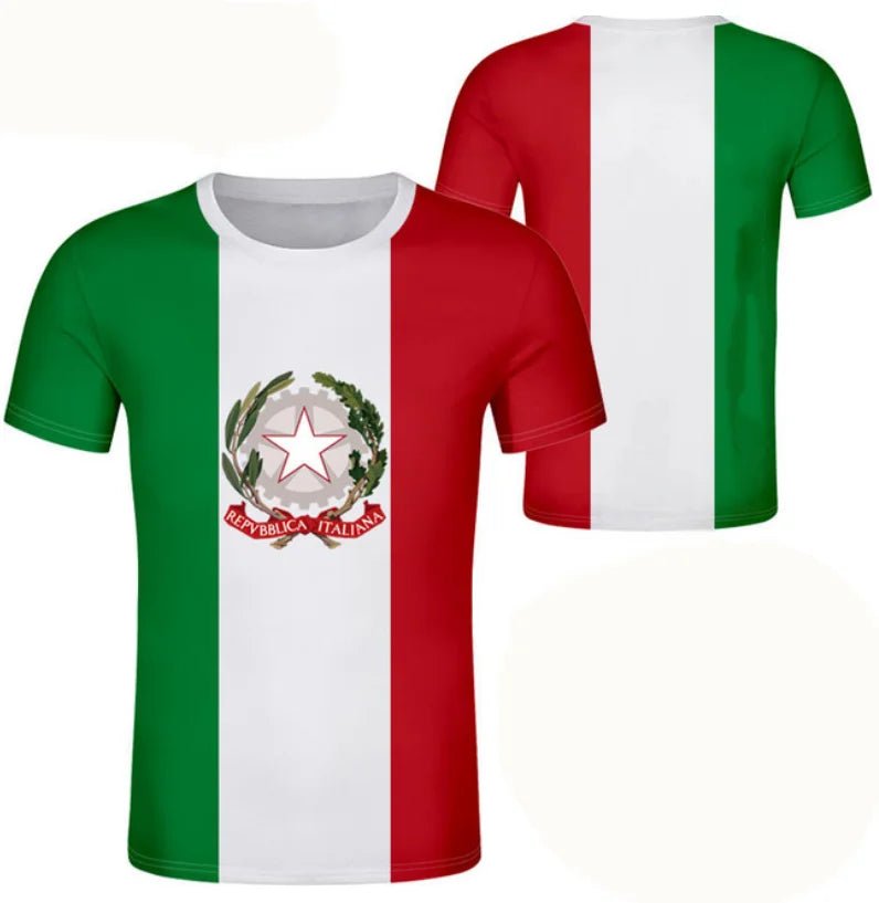 Italy T-Shirts Italian Flag 3D Print Streetwear Men Women Casual Fashion Oversized Short Sleeve T Shirt Male Tees Tops Clothing - Clothesfassion.store